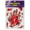 Beistle Club Pack of 204 Blood Splatter Halloween Window Cling Decorations